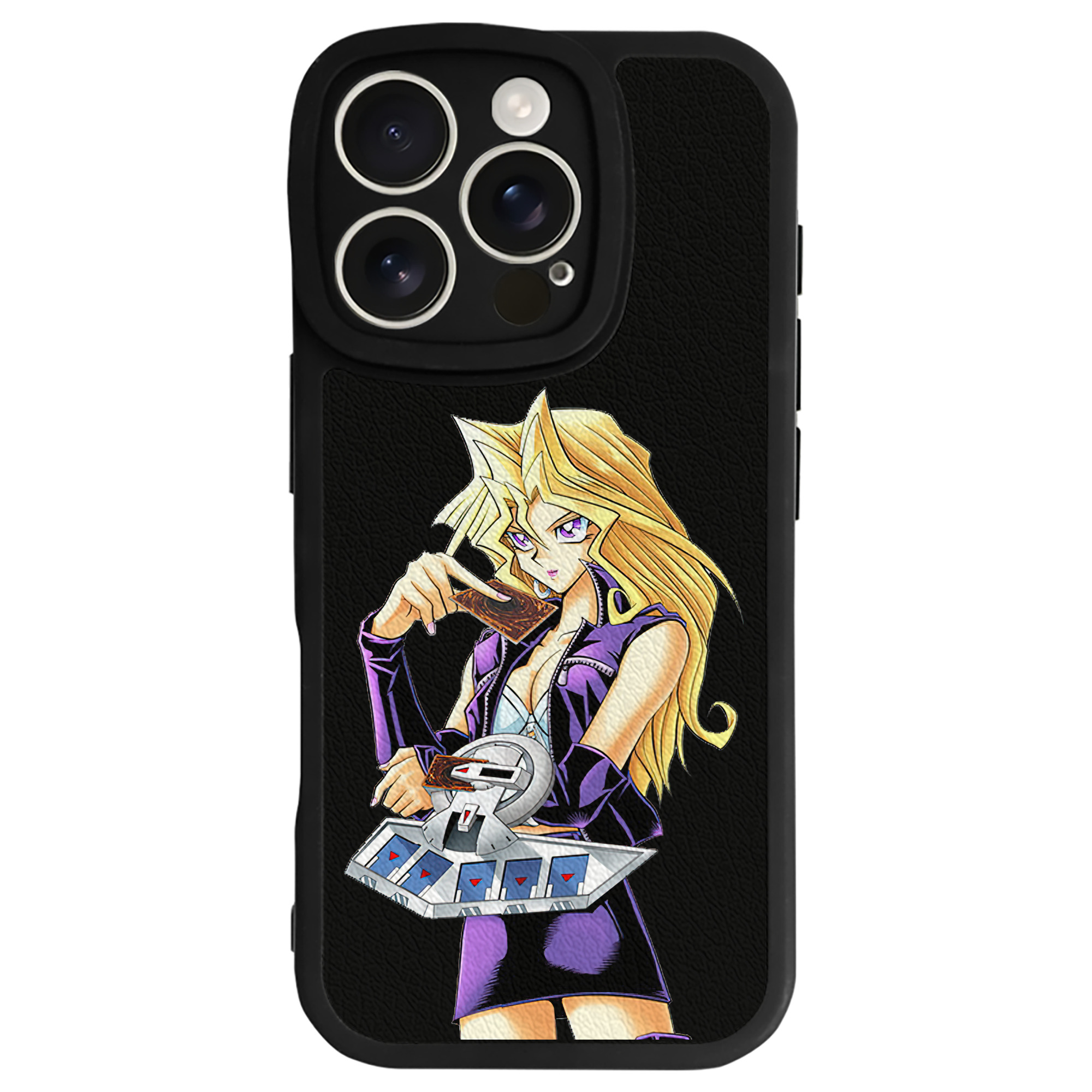 遊☆戯☆王 Yu-Gi-Oh! 【iPhone 16シリーズ対応】シリコンスマホケース（レザー調） 材質：シリコン